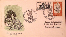 1960-LUSSEMBURGO LUXEMBOURG Anno Rifugiato Serie Cpl. Fdc Su Busta - FDC