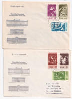 1967-GERMANIA DDR Quadri Celebri Persi Serie Cpl. (983/8) Su Due Fdc - Lettres & Documents