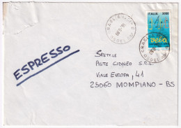 1989-Campionato Mondale Vela Lire 3050 (1860) Isolato Su Espresso Graglia (16.8) - 1981-90: Poststempel