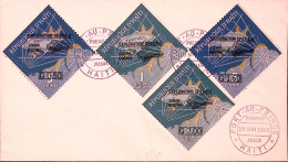 1962-HAITI Esplorazione Spaziale Col. Glenn Serie Cpl. (476/7+PA 239/0) Su Fdc - Haïti