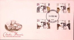 1982-GRAN BRETAGNA 100 Darwin Serie Cpl. (1023/6) Su Fdc - Covers & Documents