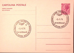 1974-CONGRESSO INTERN. BIOCLIMATOLOGIA/ANCONA Ann Speciale (3.6) Su Cartolina Po - 1971-80: Marcophilia