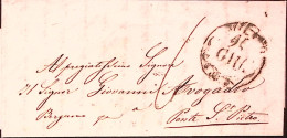 1843-MILANO C 2O Su Lettera Completa Di Testo (24.6) - ...-1850 Préphilatélie