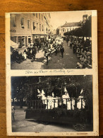 Morlaix * RARE * La Fête Des Fleurs 1910 * Les Chars * Les Reines * 2 Photos 16x11cm - Morlaix