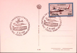 1982-X RADUNO ARMA AERONAUTICA/VERONA Annullo Speciale (2.10) Su Cartolina - 1981-90: Marcophilia