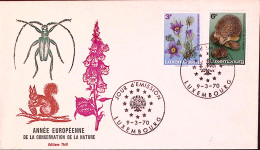 1970-LUSSEMBURGO LUXEMBOURG Protezione Natura Serie Cpl. (754/5) Fdc - FDC