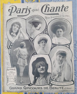 REVUE PARIS QUI CHANTE 1905 N°112 PARTITIONS GRAND CONCOURS DE BEAUTE - Partitions Musicales Anciennes