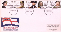 1982-GRAN BRETAGNA GREAT BRITAIN Tradizioni Marinare Serie Completa Fdc - Lettres & Documents