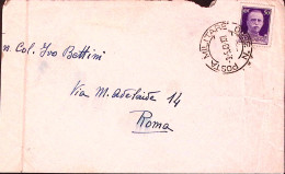 1943-17 Squadriglia M.A.S. Mazara Del Vallo Manoscritto Al Verso Di Busta Posta  - Marcophilie