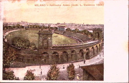 1906-Floreale C.5 (70) Isolato Su Cartolina (Milano Anfiteatro Arena) Con Chiudi - Milano (Milan)