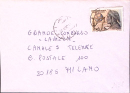 1990-Societa' Dante Alighieri Lire 700 (1938) Isolato Su Busta - 1981-90: Poststempel
