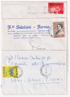 1971-DELEDDA, RISPARMIO POSTALE, VERGA, FIERA MILANO E EUROPA1972 Isolati Su 5 B - 1971-80: Marcophilie