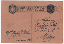 1945-Posta Militare N. 30 Sez. A C.2 (4.10) Su Cartolina Franchigia Luogotenenza - Marcofilie