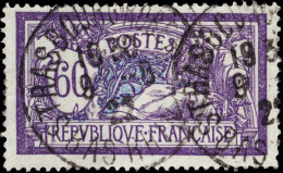 FRANCE - 1922 TàD "STRASBOURG-ROBERTSAU / BAS-RHIN" Sur Yv.144 60c Merson Violet & Bleu - 1900-27 Merson
