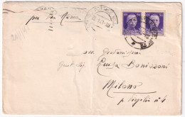 1941-AEROPORTO 2 ALBANIA Manoscritto Al Verso Di Busta UPM 22 C.2 (20.01) - Marcophilia
