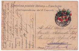 1916-UFFICIO Posta Militare/1 ARMATA C.2 (12.09) Su Cartolina Franchigia - Marcofilie