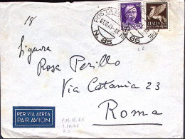 1942-Posta Militare/N 85 C.2 (1.10) Su Busta Via Aerea Manoscritto Al Verso Ospe - Marcofilie