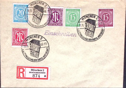 1946-Germania Occupaz Interalleata Export Schau Monaco (19.9) Annullo Speciale S - Other & Unclassified