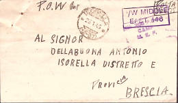 1946-PRIGIONIERI GUERRA In Egitto POW 2658 Italian Coy Manoscritto Al Verso Di B - Marcophilie