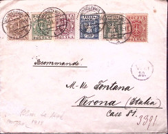 1920-POLONIA Del NORD F. 3, 10,15,20,50 Dentellati + F 5 Non Dentellato Su Busta - Autres & Non Classés