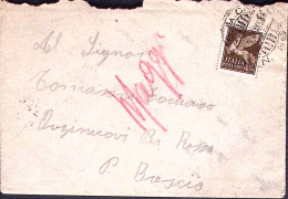 1944-Posta Da Campo/N 801 C.2 (17.5) Su Busta Affrancata PA C.50 - Marcophilie