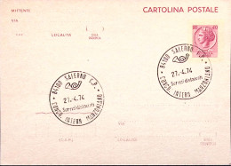 1974-SALERNO CONGRESSO INTERN. MANZONIANO Annullo Speciale (27.4) Su Cartolina P - 1971-80: Marcophilie