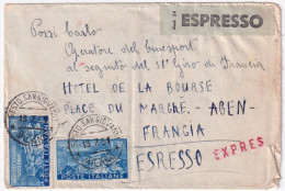 1951-Montecassino Due Lire 55 (665 X2) L'esemplare D'angolo Presenta Un Paio Di  - 1946-60: Marcophilie