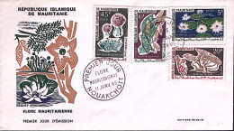 1965-MAURITANIA Flora Serie Cpl. (184/7) Su Busta Fdc - Mauritania (1960-...)