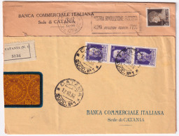 1930-Lotticino Di Regno Perfin B.C.I. (Banca Commerciale Italiana Sede Catania)  - Marcophilie