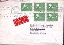 1960-SVEZIA SVERIGE Campionati Mondiali Calcio Singolo E Blocco Quattro O.20 Su  - Autres & Non Classés