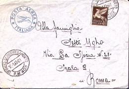 1943-R.AEROPORTO 906 Manoscritto Al Verso Di Busta UFFICIO CONCENTRAMENTO/P.M. 4 - Marcofilía