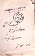 1942-Posta Militare/n. 137 (21.8) Su Piego Lineare Ospedale Da Campo 337 - Marcofilía