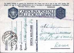 1942-Posta Militare N.210 SEZ A C.2 (25.3) Su Cartolina Franchigia Mittente PM 3 - Marcofilía