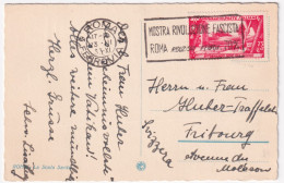 1933-DECENNALE C.75 (334) Isolato Su Cartolina Roma (23.3) Per La Svizzera - Marcofilía