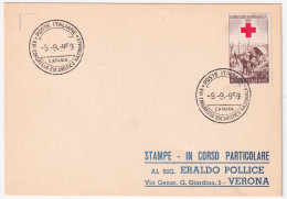 1959-CATANIA XVI CONGR. EUCARISTICO NAZIONALE (9.9) Annullo Speciale Su Cartolin - 1946-60: Marcofilie