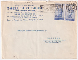 1960-OLIMPICA Lire 15 Coppia (887) Su Busta - 1946-60: Marcophilia