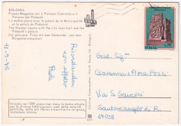 1975-RESISTENZA Lire 70 (1292) Isolato Su Cartolina (Bologna Pzza Maggiore - Bologna