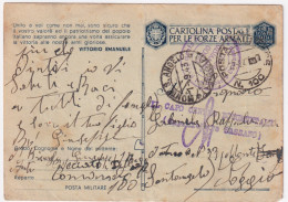 1943-Posta Militare/n. 100 C.2 (22.8) Su Cartolina Franchigia - Marcofilía