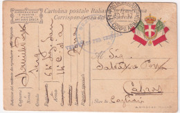 1917-Posta Militare/14 CORPO ARMATA C.2 (30.7) Su Cartolina Franchigia - Poststempel