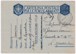 1941-UFFICIO CONCENTRAMENTO Posta Militare/n. 402 C.2 (28.5) Su Cartolina Franch - Marcofilie