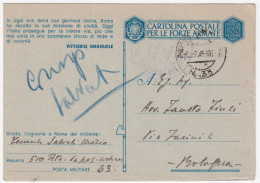 1943-Posta Militare N.33 C.2 (25.2) Su Cartolina Franchigia - Poststempel