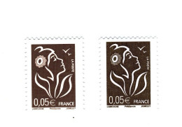 Lamouche 0.05 € Philaposte YT 3754A + 3754? : Type I TD 205 - Taille Douce + Type II TD 215 - Gravure Numérique. - Nuevos