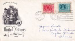 First Day Of Issue, Honoring United Nations World Refugee Year 1959 - Altri & Non Classificati