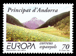 SALE!!! SPANISH ANDORRA ESPAÑOLA 1999 EUROPA CEPT National Reserves & Parks 1 Stamp Set MNH ** - 1999