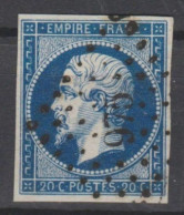 SERIE "POSTFS" LUXE N°14Ah CASE 88 2ème ETAT BLEU FONCE INTENSE Luxe - 1853-1860 Napoléon III.