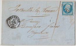 SERIE "POSTFS" LUXE N°14Ah Sur BLEU CIEL  Luxe - 1853-1860 Napoleone III