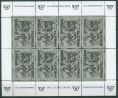 Österreich 1991 Tag Der Briefmarke Schwarzdruck 2032 K S Postfrisch (C14725) - Blocks & Kleinbögen