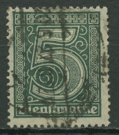 Deutsches Reich Dienstmarken 1920 Ohne Ablösungsziffer, D 23 Gestempelt Geprüft - Servizio