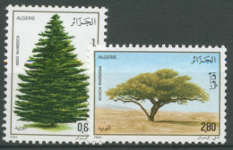 Algerien 1983 Tag Des Baumes Tanne Schirmakazie 819/20 Postfrisch - Algeria (1962-...)