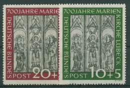 Bund 1951 700 Jahre Marienkirche Lübeck 139/40 Postfrisch - Ungebraucht